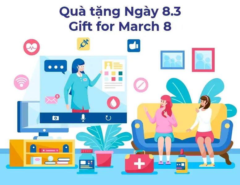 QUÀ TẶNG ĐẶC BIỆT 8/3 - GIẢI PHÁP THEO DÕI SỨC KHỎE TỪ XA